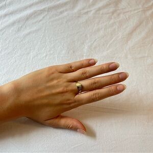 Elegant Gold plated Sunburst Ring